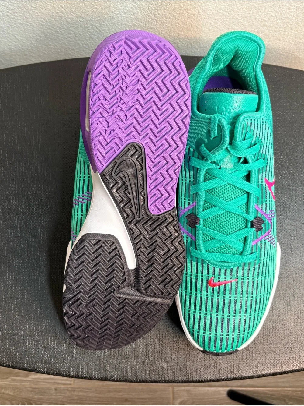 Nike Lebron Witness VI Clear Emerald Hyper Pink CZ4052-300 13-M